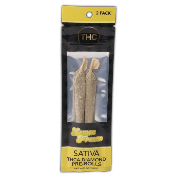 Lemon Freeze THCa Diamond Prerolls 2x 1g - sold by Green Treez Company