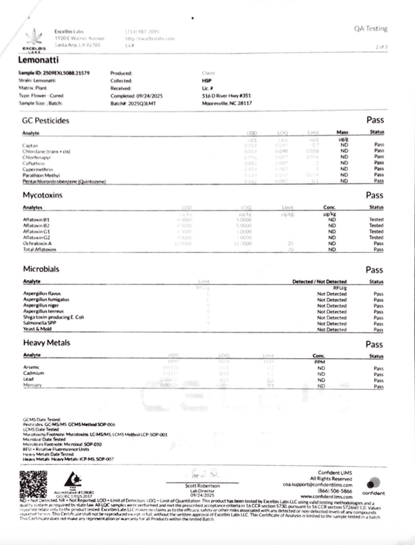 Lemonatti THCa Flower - sold by Green Treez Company