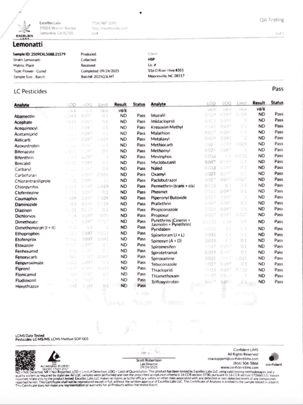 Lemonatti THCa Flower - sold by Green Treez Company