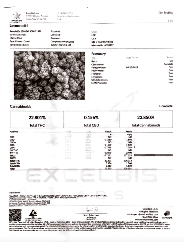 Lemonatti THCa Flower - sold by Green Treez Company