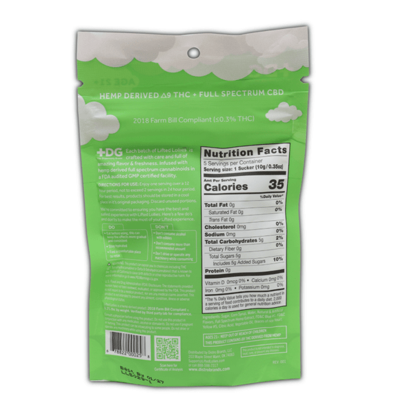 Lifted Lollies 30mg 20mg D9 10mg CBD - sold by Green Treez Company
