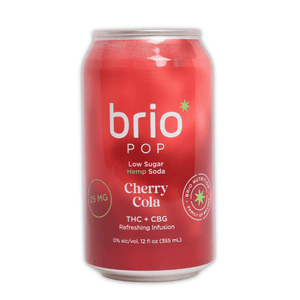 Low Sugar Cherry Cola Soda 35mg THC CBG - sold by Green Treez Company