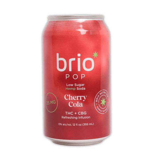 Low Sugar Cherry Cola Soda 35mg THC CBG - sold by Green Treez Company
