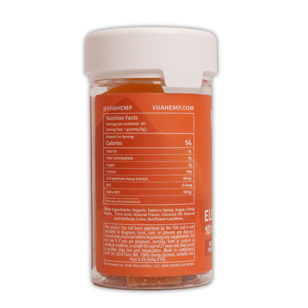 Mango Paradise Elevate Gummies 550mg THC CBG CBD - sold by Green Treez Company