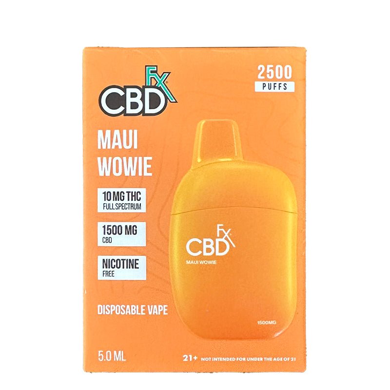 CBDfx Maui Wowie Disposable Vape | 5mL 1500mg | Full Spectrum CBD Green Treez Company CBDfx Maui Wowie Disposable Vape | 5mL 1500mg | Full Spectrum CBD Green Treez Company