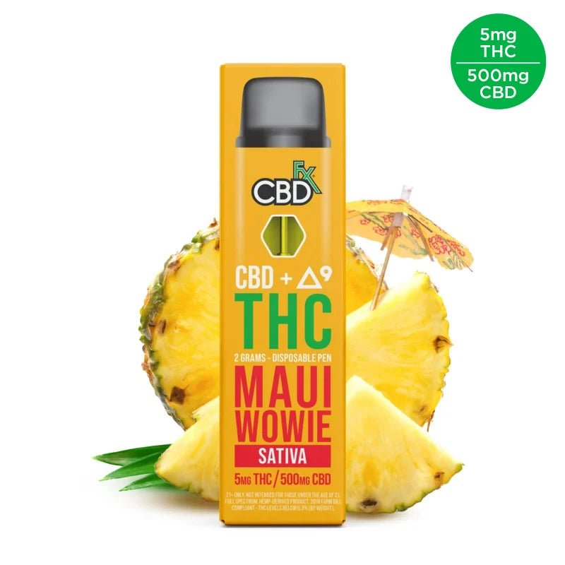 CBDfx Maui Wowie Disposable | 500mg | Full Spectrum CBD Green Treez Company CBDfx Maui Wowie Disposable | 500mg | Full Spectrum CBD Green Treez Company