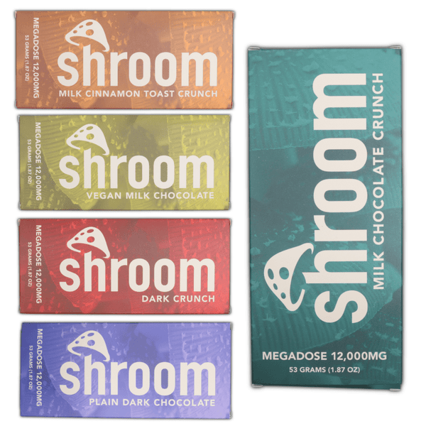 Megadose Psychedelic Mushroom Chocolate shroom Bar All Flavors - sold by Green Treez Company
