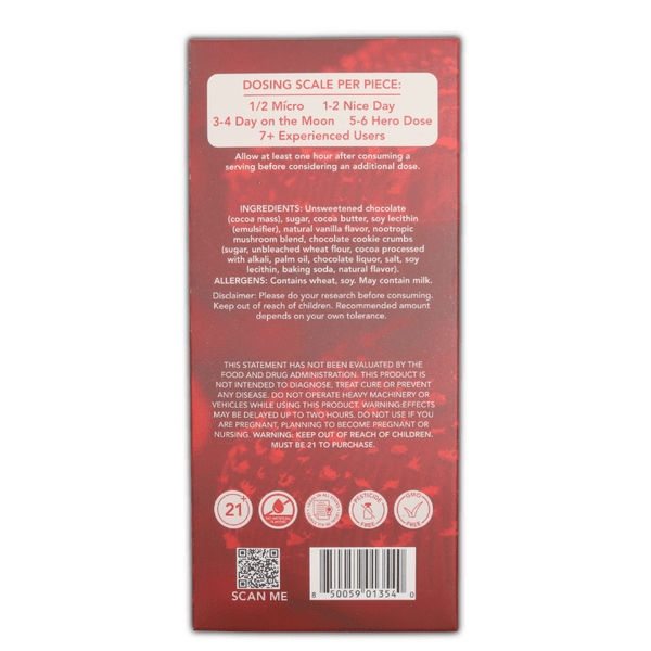 Megadose Psychedelic Mushroom Chocolate shroom Bar All Flavors - sold by Green Treez Company