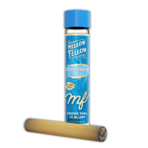 Mellow Fellow Infused THCa Blunts Glass Tip 2g - All Strains - sold by Green Treez Company