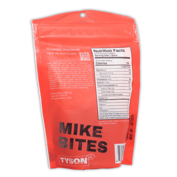 Mike Bites Black Eye Berry Gummies 1:1 THC CBD 200mg - sold by Green Treez Company