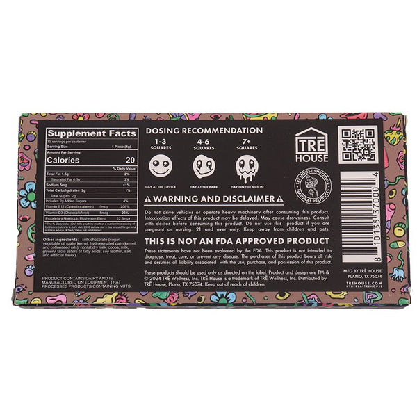 Milk Chocolate Mushroom Bar Delta 9 THC - sold by Green Treez Company