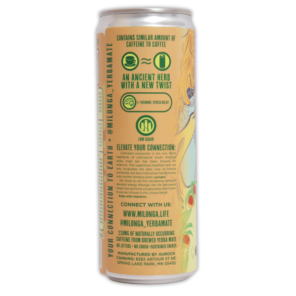 Milonga Infused Tea 20mg THC CBD Yerba Mate - sold by Green Treez Company