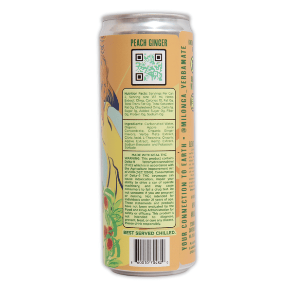 Milonga Infused Tea 20mg THC CBD Yerba Mate - sold by Green Treez Company