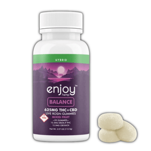 Mixed Fruit Balance Live Rosin Gummies Delta 9 THC CBD 625mg - sold by Green Treez Company