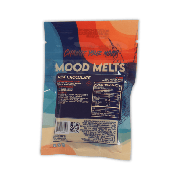 Mood Melts Chocolate Squares 75mg THC CBD - sold by Green Treez Company