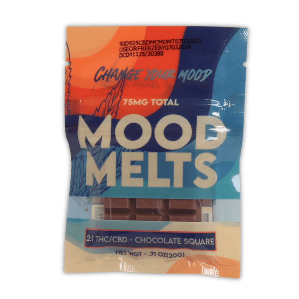 Mood Melts Chocolate Squares 75mg THC CBD - sold by Green Treez Company