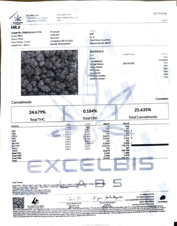 Mr. X Craft Primo Preroll 1.5g THCa - sold by Green Treez Company