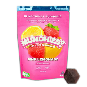 Munchies Pink Lemonade 5 count THC gummies - sold by Green Treez Company