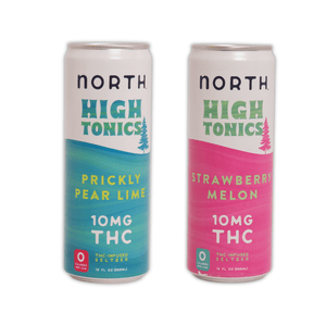 North High Tonics 10mg THC Seltzers - sold by Green Treez Company
