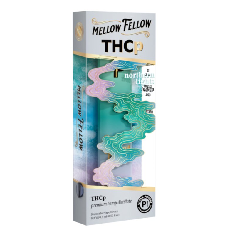 Mellow Fellow Northern Lights Disposable | .5 gram | THCp Green Treez Company Mellow Fellow Northern Lights Disposable | .5 gram | THCp Green Treez Company
