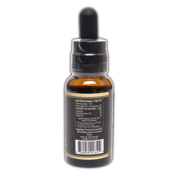 Orange Creamsicle CBG Oil 1500mg Tincture - sold by Green Treez Company