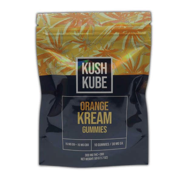 Orange Kream Kush Kube 300mg THC CBD - sold by Green Treez Company