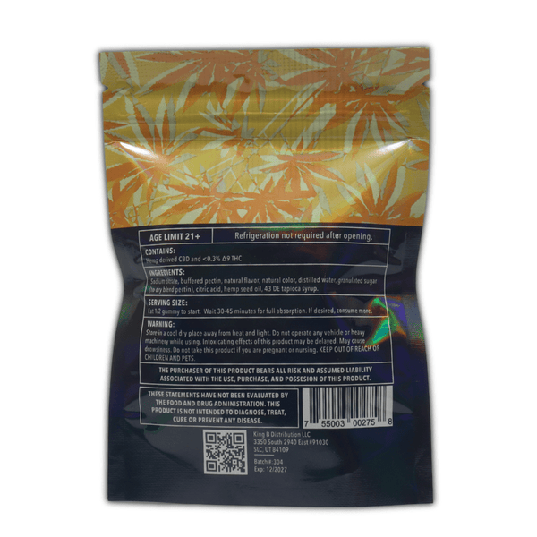 Orange Kream Kush Kube 300mg THC CBD - sold by Green Treez Company