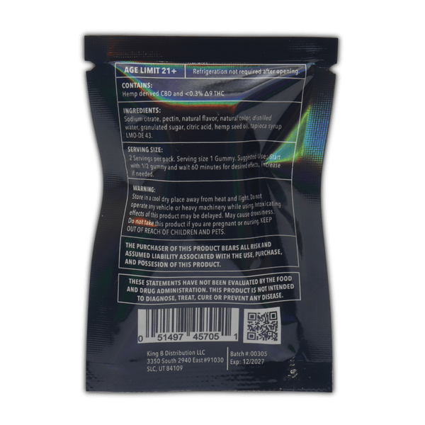 Orange Kream Kush Kube 60mg THC CBD 2 Count - sold by Green Treez Company