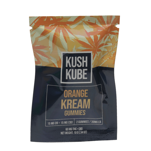 Orange Kream Kush Kube 60mg THC CBD 2 Count - sold by Green Treez Company