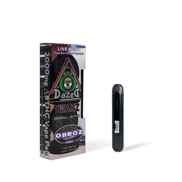 Oreoz Live Resin Titanz Disposable Delta 8 THC 2g - sold by Green Treez Company
