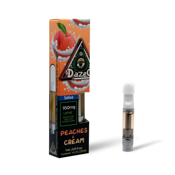 Peaches and Cream Cartridge Delta 8 THC 1g - sold by Green Treez Company