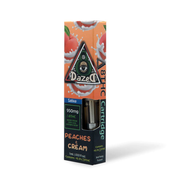 Peaches and Cream Cartridge Delta 8 THC 1g - sold by Green Treez Company