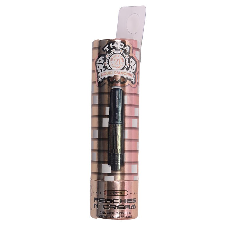 Twenty One Cannabis Peaches and Cream Live Resin Cartridge | 2g | THCa Green Treez Company Twenty One Cannabis Peaches and Cream Live Resin Cartridge | 2g | THCa Green Treez Company