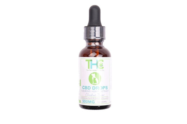 Pets Oil Tincture Chicken Flavor 500mg Full Spectrum CBD - sold by Green Treez Company
