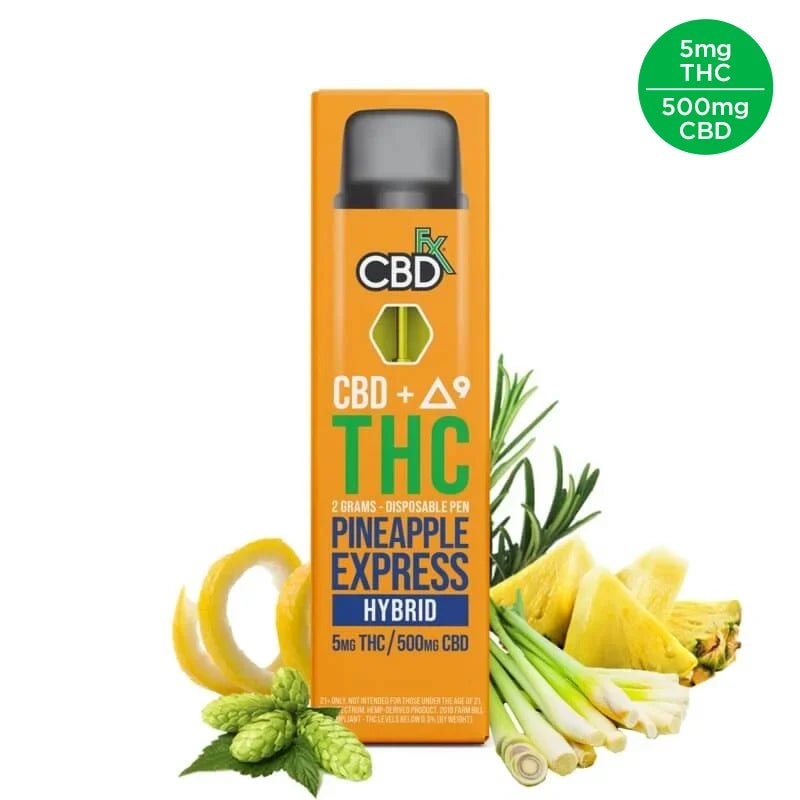 CBDfx Pineapple Express Disposable | 500mg | Full Spectrum CBD Green Treez Company CBDfx Pineapple Express Disposable | 500mg | Full Spectrum CBD Green Treez Company