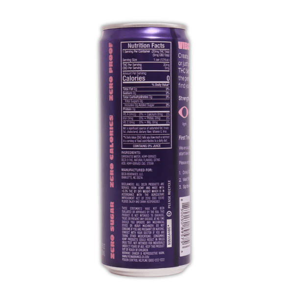 Pink Lemonade Cannabis Seltzer 25mg THC CBD - sold by Green Treez Company