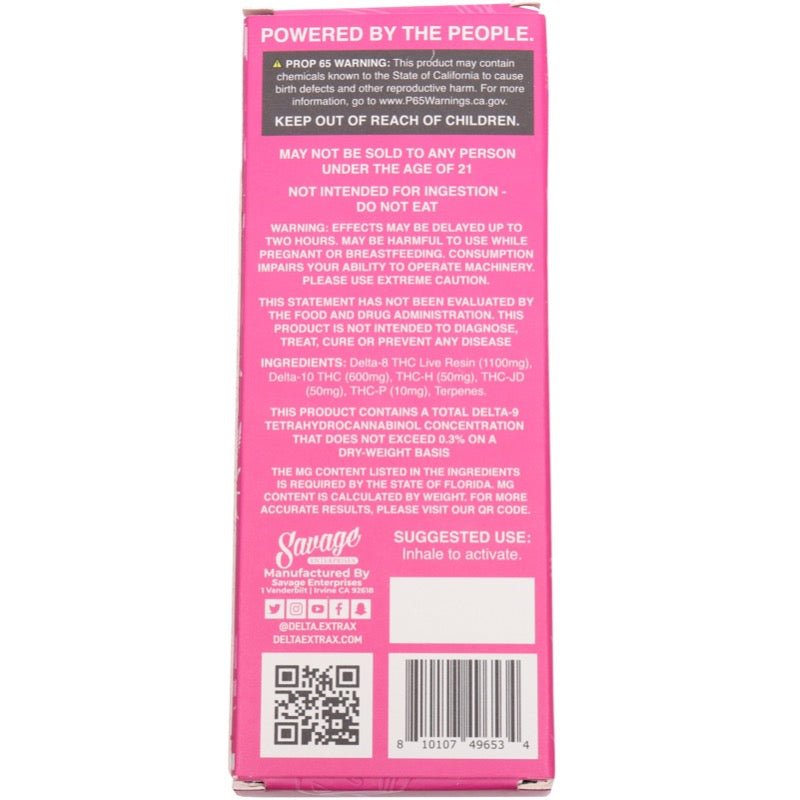 Delta Extrax Pink Panties Disposable | 2 grams | Delta 10 THCjd THCp Green Treez Company Delta Extrax Pink Panties Disposable | 2 grams | Delta 10 THCjd THCp Green Treez Company