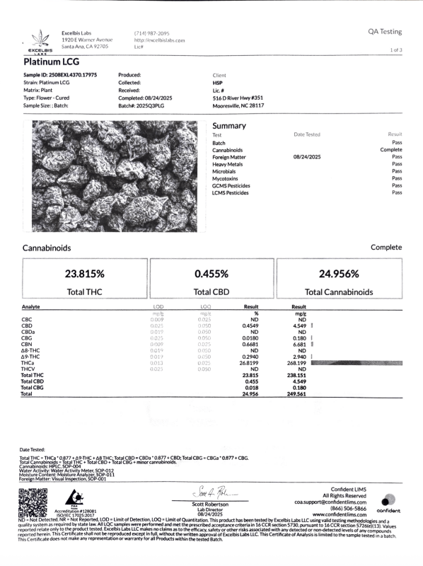 Platinum LCG THCa Flower - sold by Green Treez Company