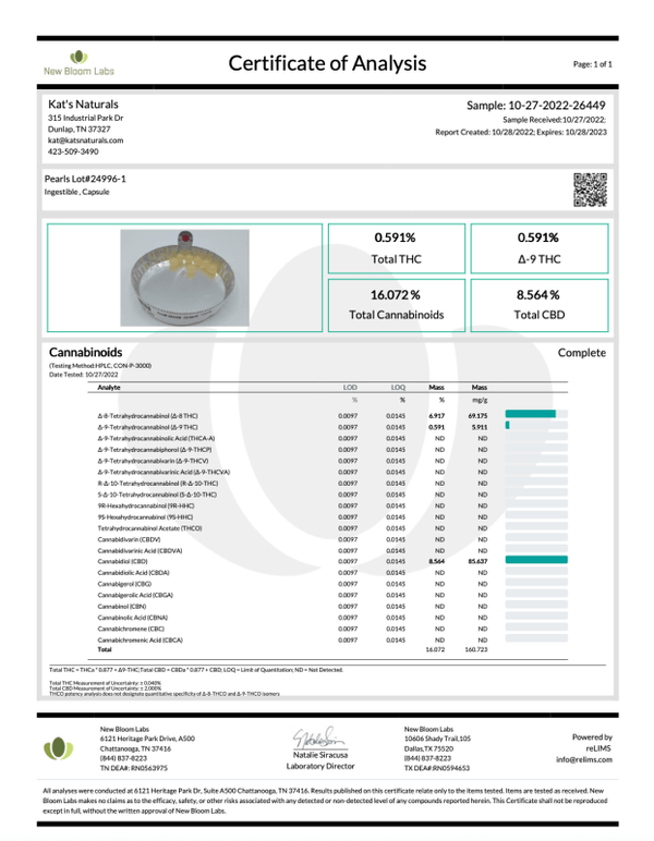 Pleasure Pearls 500mg Delta 8 THC CBD