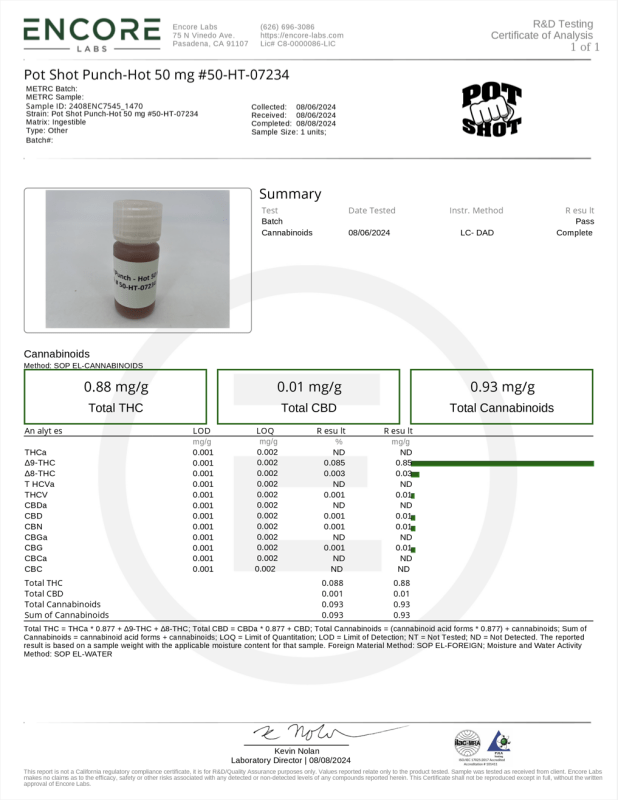 Pot Shot Punch 50mg Delta 9 THC Nano Liquid Edible Buy Online TN NC Green Treez Company Pot Shot Punch 50mg Delta 9 THC Nano Liquid Edible Buy Online TN NC Green Treez Company