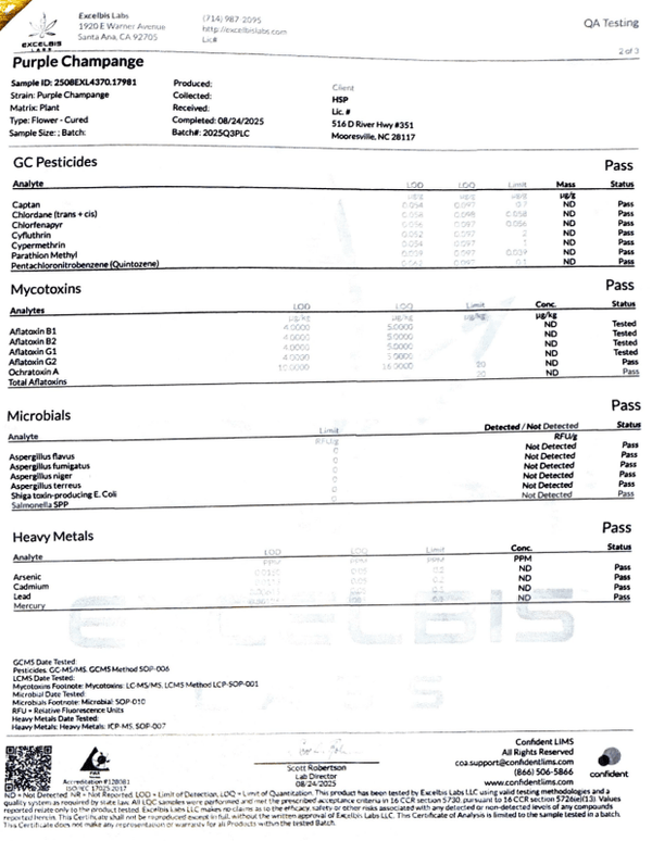 Purple Champagne Craft Primo THCa Preroll 1.5g - sold by Green Treez Company