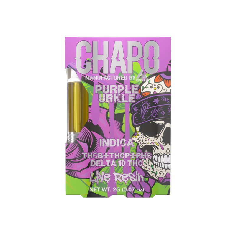 Chapo Extrax Purple Urkle Cartridge | 2 grams | THCb THCp Delta 10 Green Treez Company Chapo Extrax Purple Urkle Cartridge | 2 grams | THCb THCp Delta 10 Green Treez Company