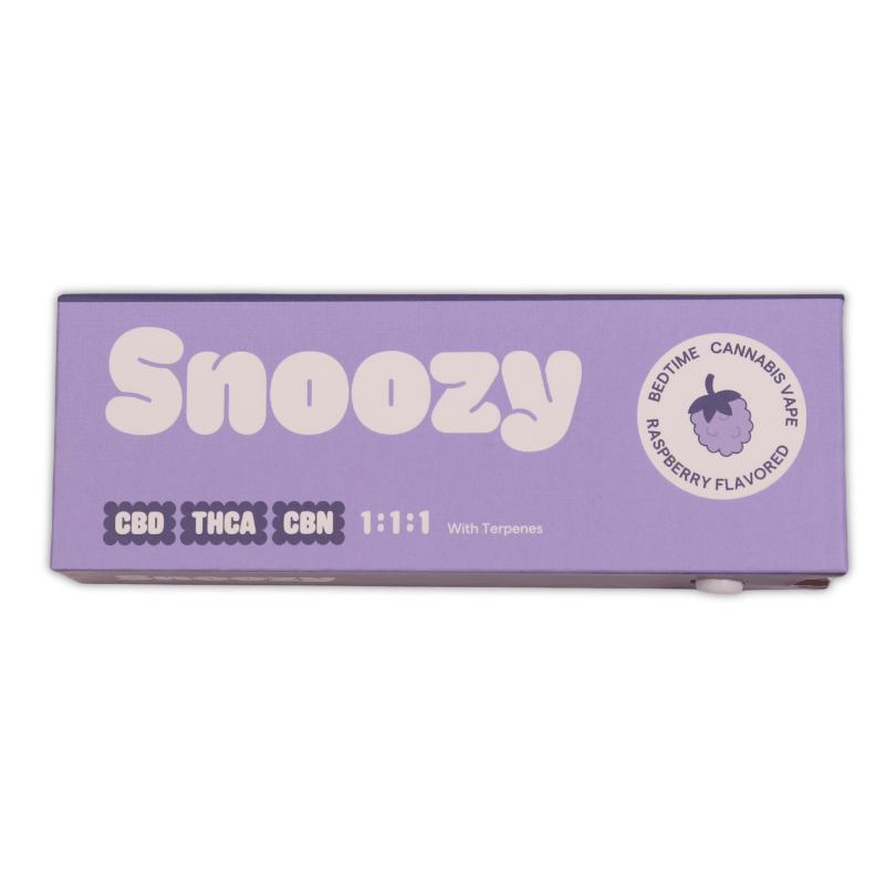 Snoozy Raspberry Bedtime Sleep Disposable | 2 grams | THCa CBG CBD Green Treez Company Snoozy Raspberry Bedtime Sleep Disposable | 2 grams | THCa CBG CBD Green Treez Company