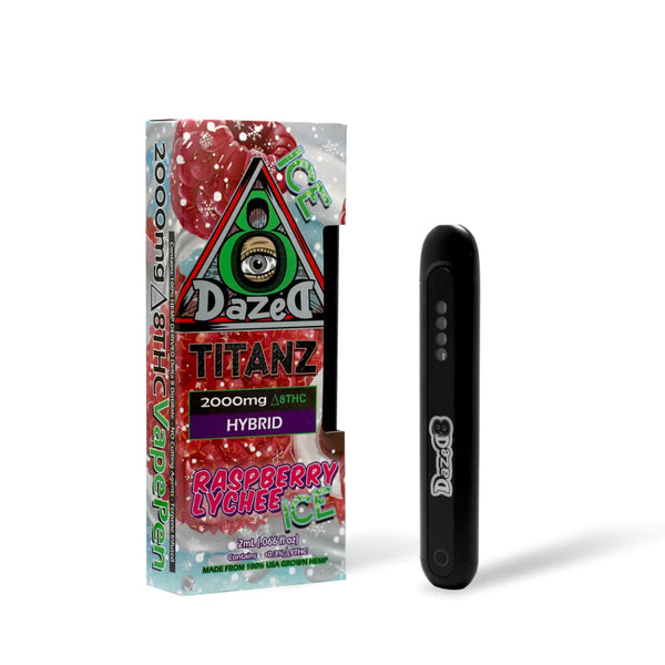 Raspberry Lychee Ice Titanz Disposable Delta 8 THC 2g - sold by Green Treez Company