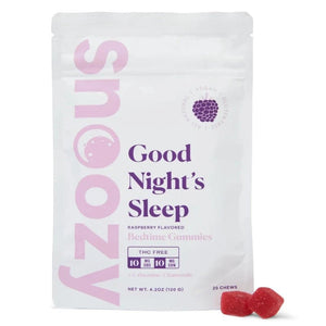 Raspberry Sleep Bedtime Gummies 400mg CBN CBD - sold by Green Treez Company