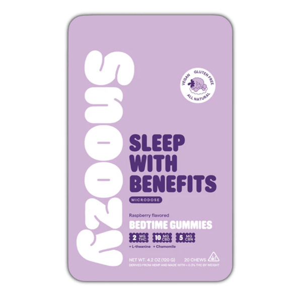 Raspberry Sleep Bedtime Gummies Microdose 340mg THC CBN CBD - sold by Green Treez Company