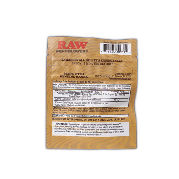 Raw Kanna infused Gummies - sold by Green Treez Company