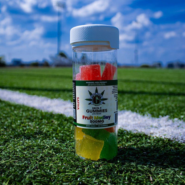 Sativa Live Resin Gummies 500mg Delta 9 THC Fruit Medley - sold by Green Treez Company