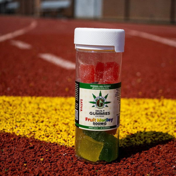 Sativa Live Resin Gummies 500mg Delta 9 THC Fruit Medley - sold by Green Treez Company