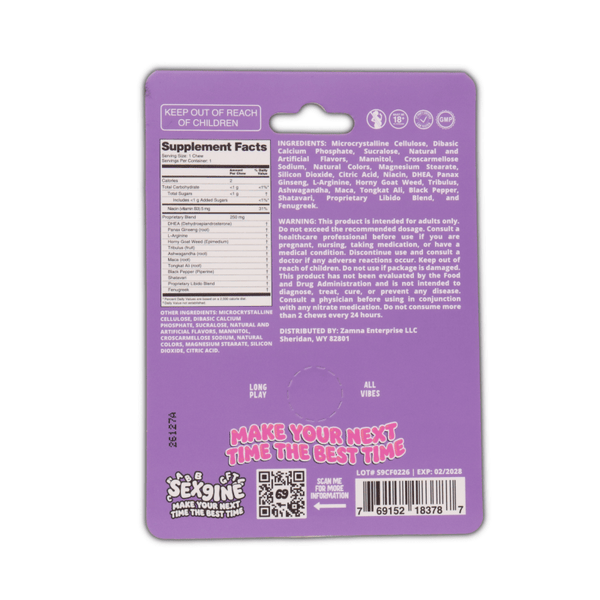 Sex9ine 1 count Chew - sold by Green Treez Company
